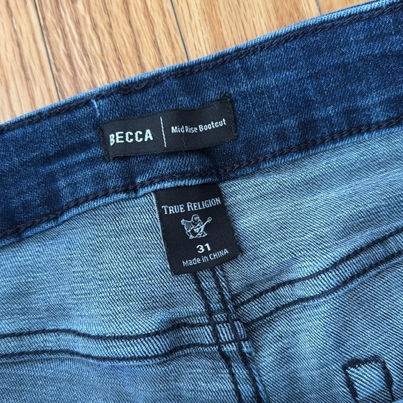 True Religion Becca Boot Cut jeans Sz 31 / 12 color: Easy Rider - Picture 10 of 11